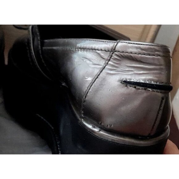 Stuart Weitzman Size 9.5M Y2K Platform Chunky Metallic Gold Loafer Shoes - Picture 10 of 11